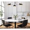 Z-Lite Bellamy Chandelier, 3-Light, 46 In.W x 46 In.L x 8.25 In.H, Matte Black/Matte Black Outer 1942-3MB - alternate 2